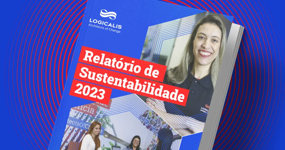 Capa do Relatório Anual de Sustentabilidade Logicalis Brasil